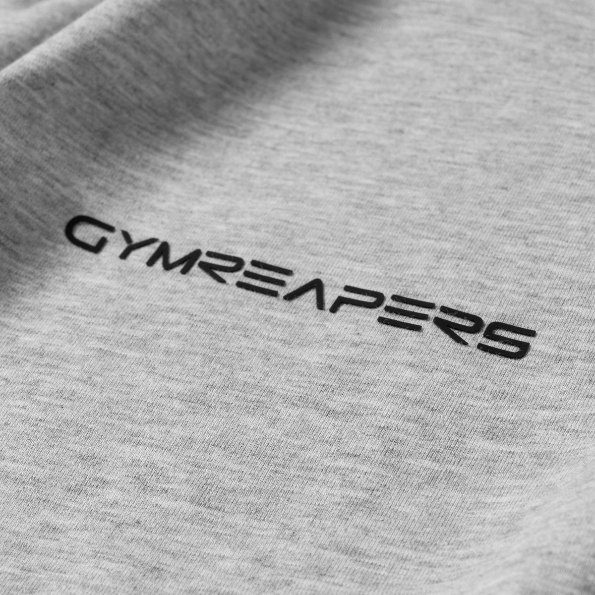 Axis Muscle Tank - Heather Gray Gymreapers logo detail