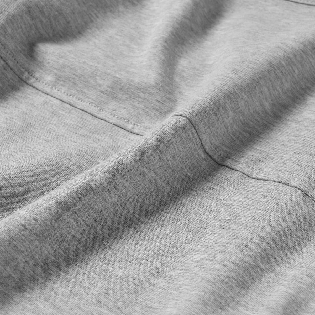 Axis Scoop Hem Tank - Heather Gray seam and fabric detail
