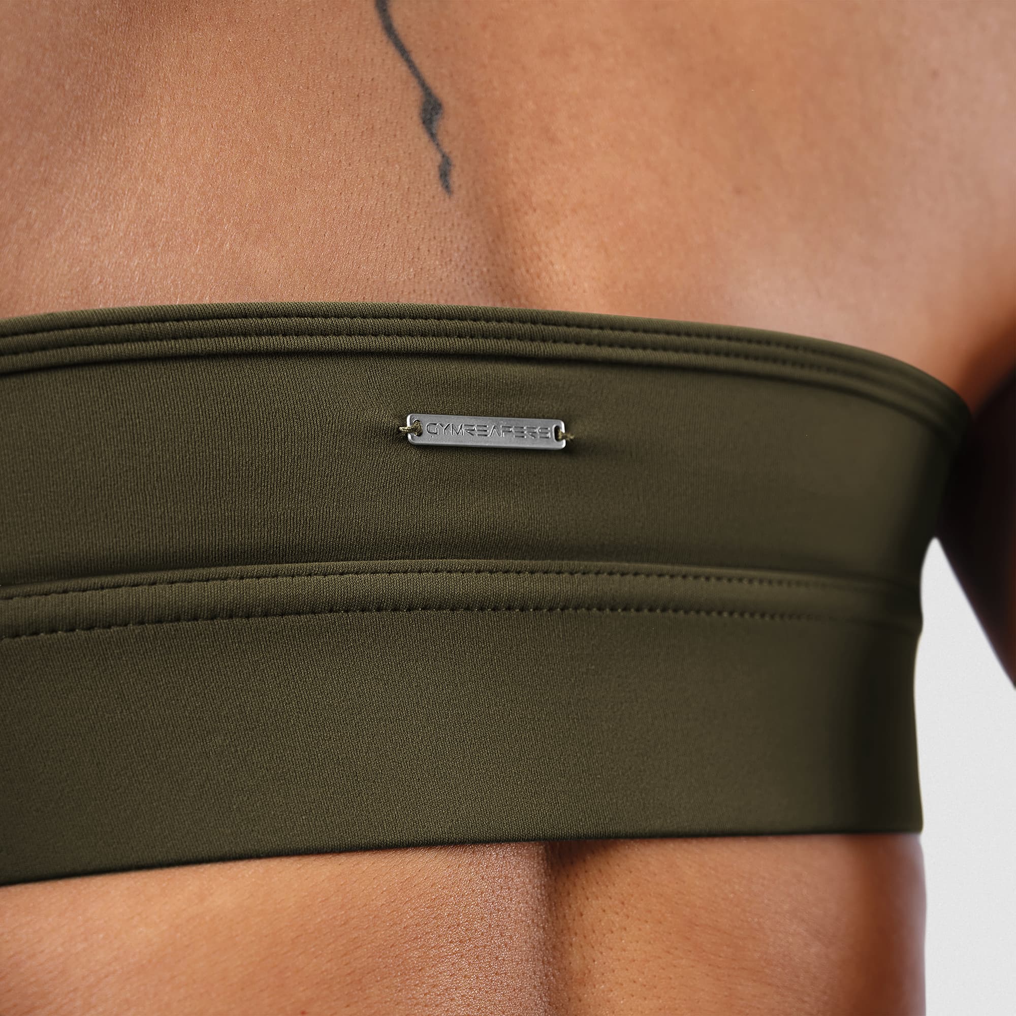 Axis Twisted Halter Bra - OD Green