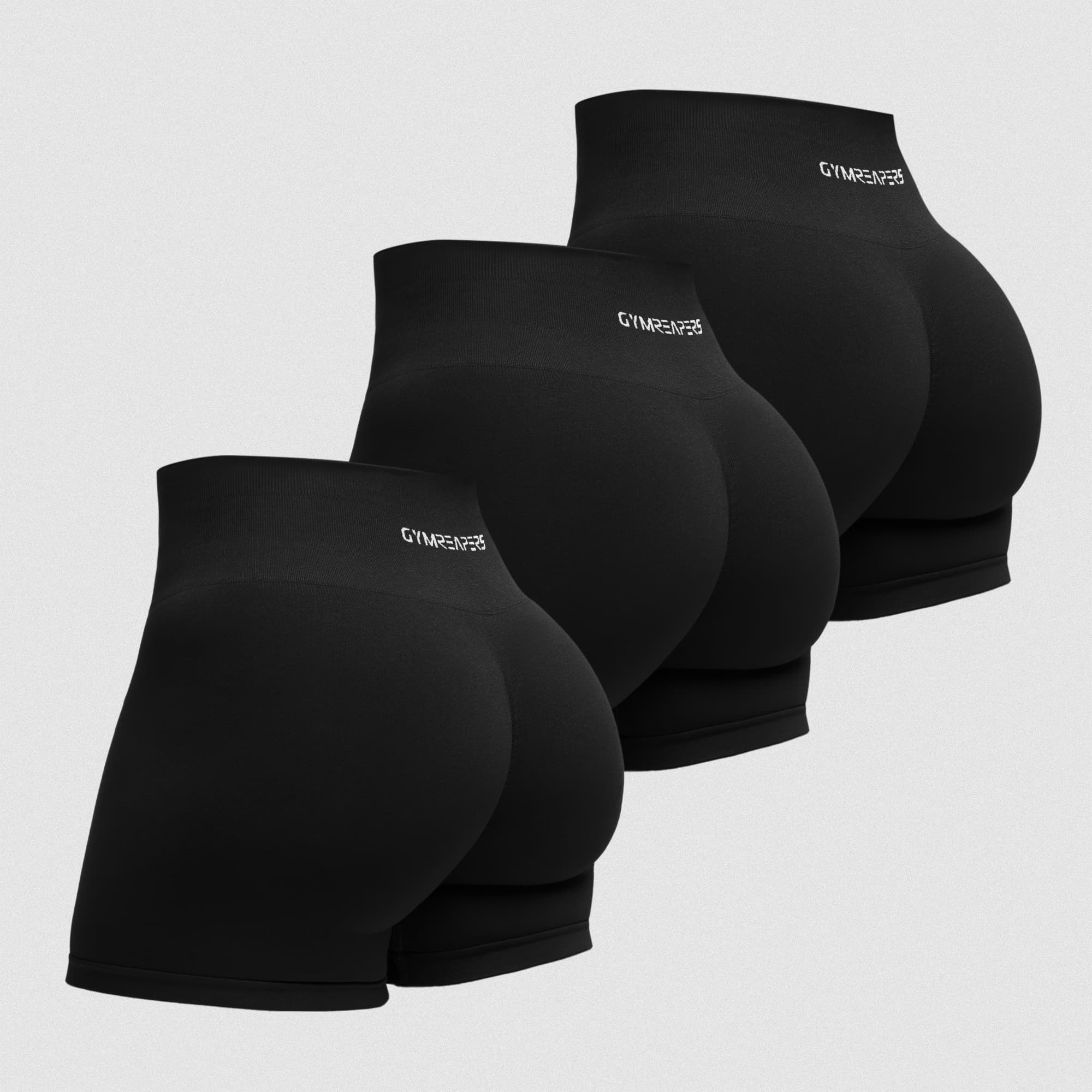 All black Halo Short 3 Pack main image