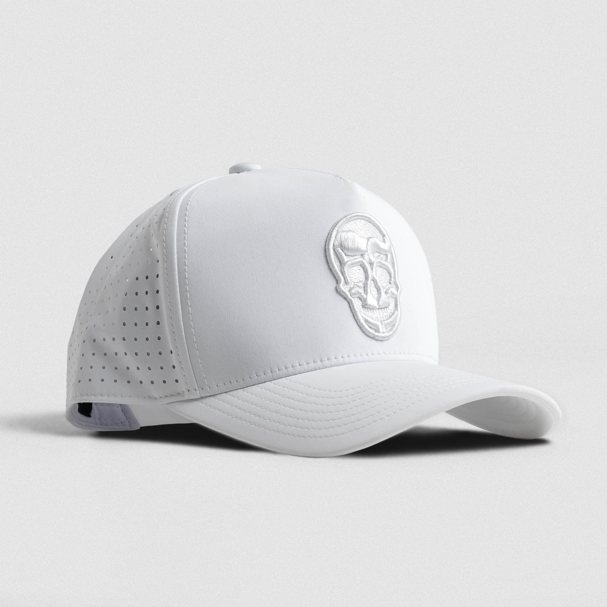Hybrid Performance 5-Panel Hat - White/White main image