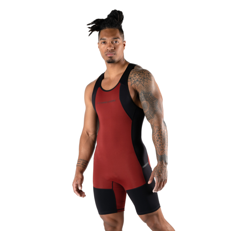 Lifting Large Black Competition Powerlifting Singlet