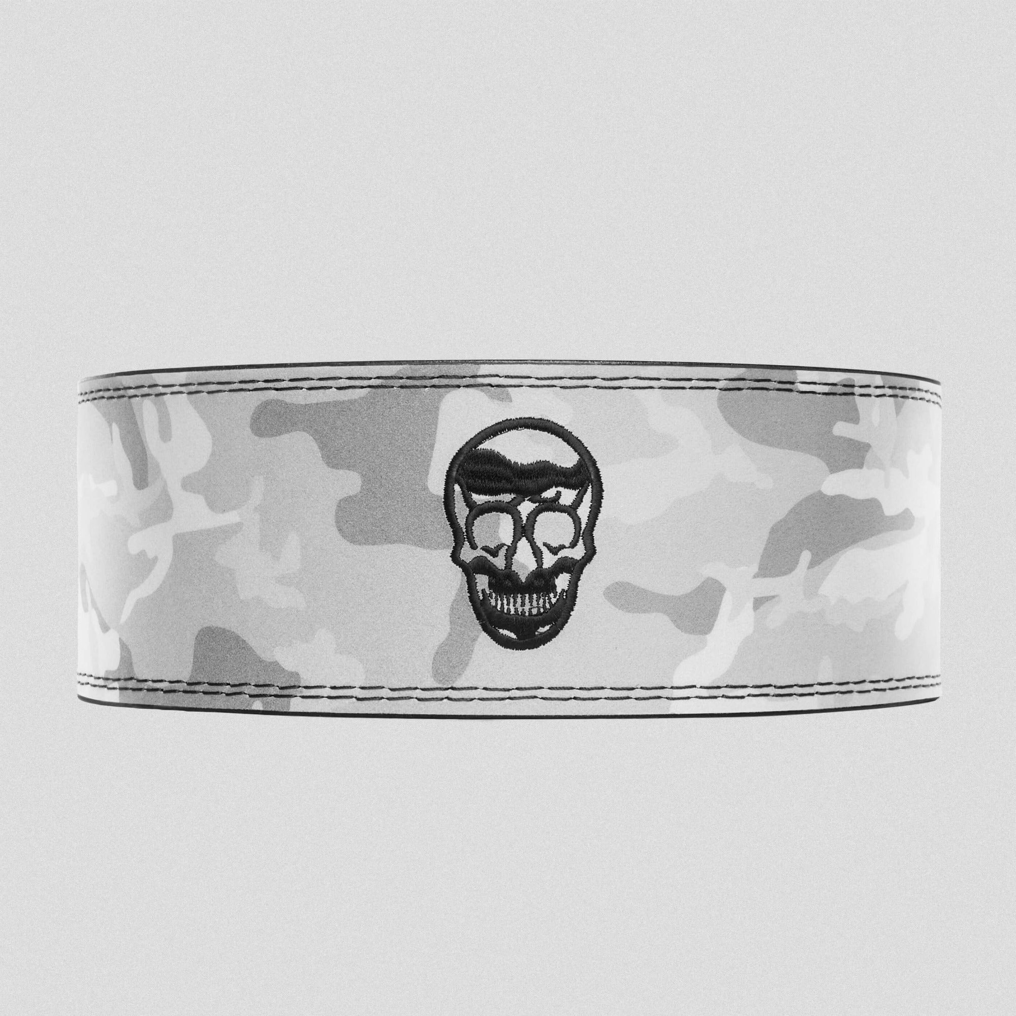 10MM Single Prong Weightlifting Belt - White Camo