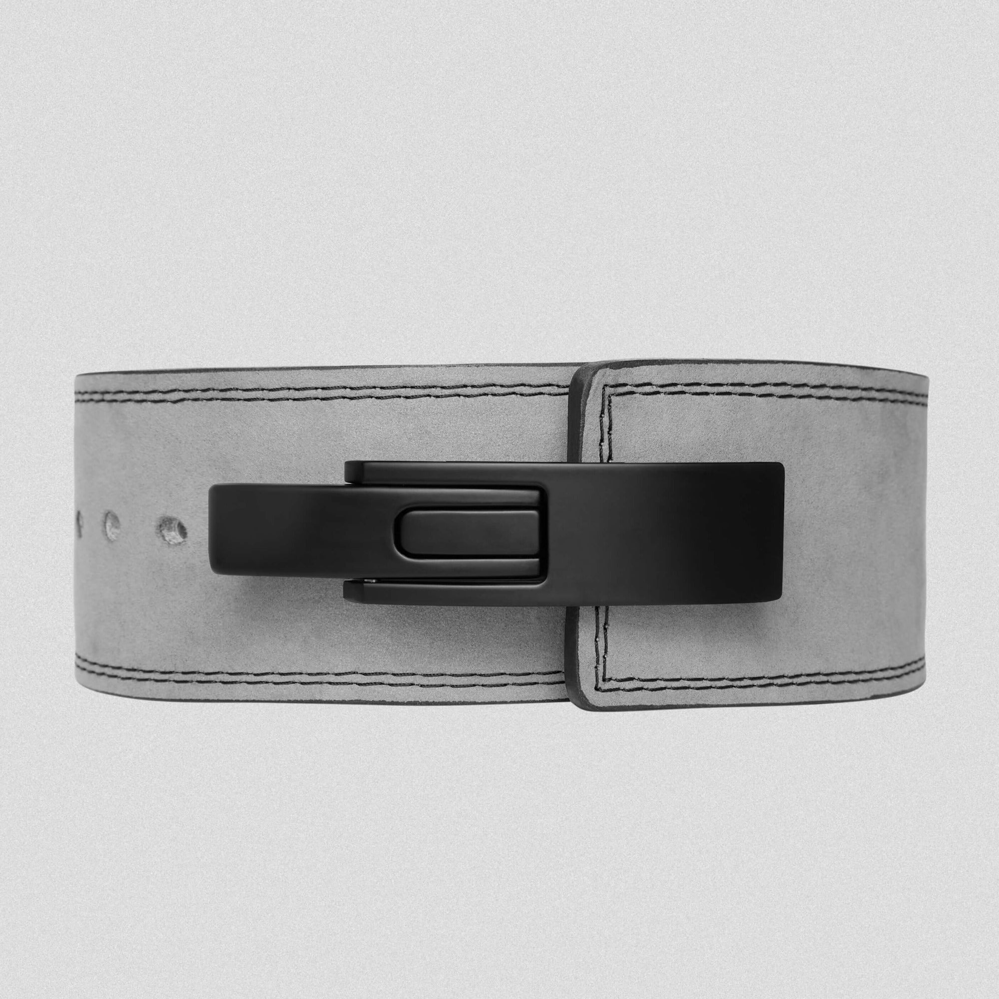 10mm lever belt gray front