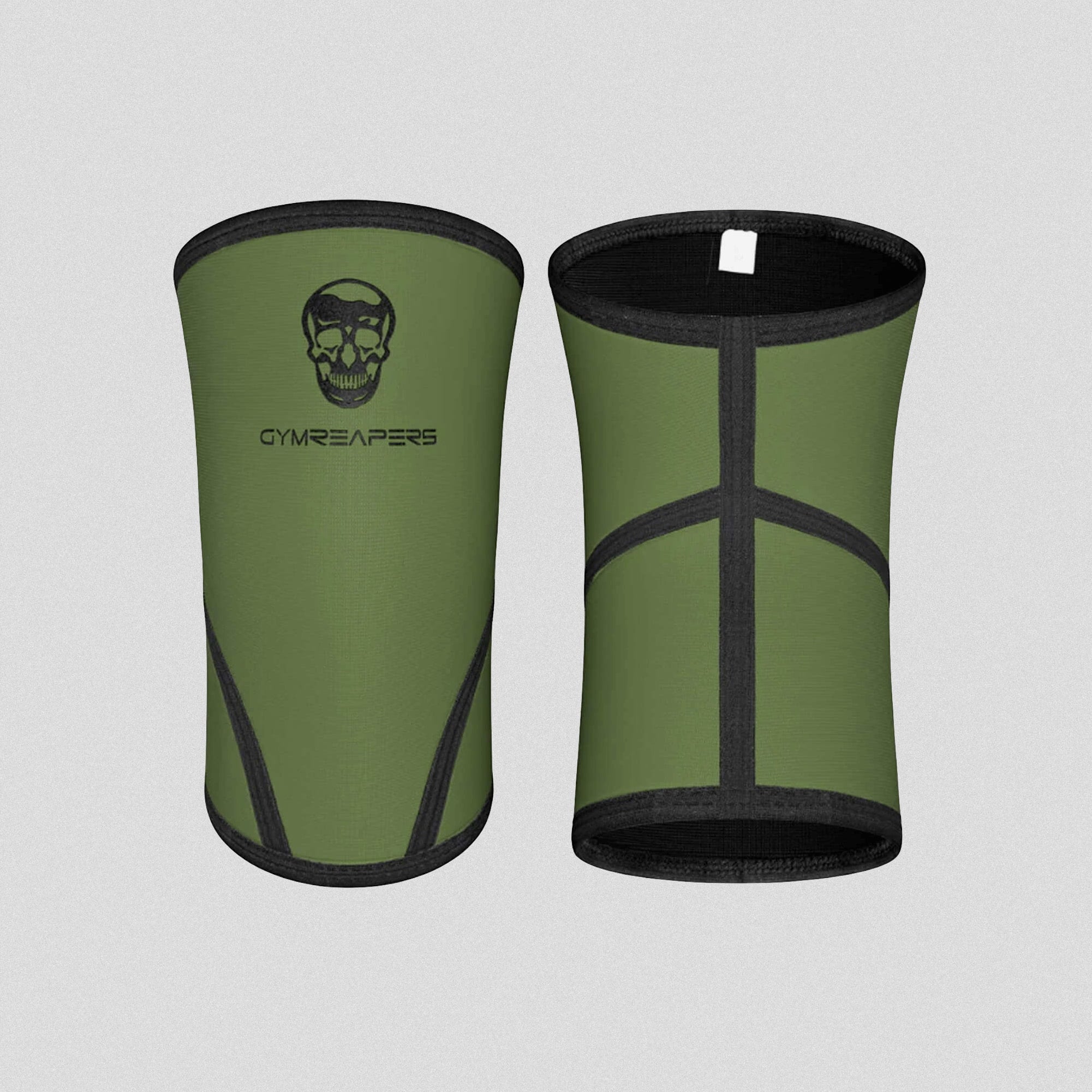 5mm elbow sleeves green black front back