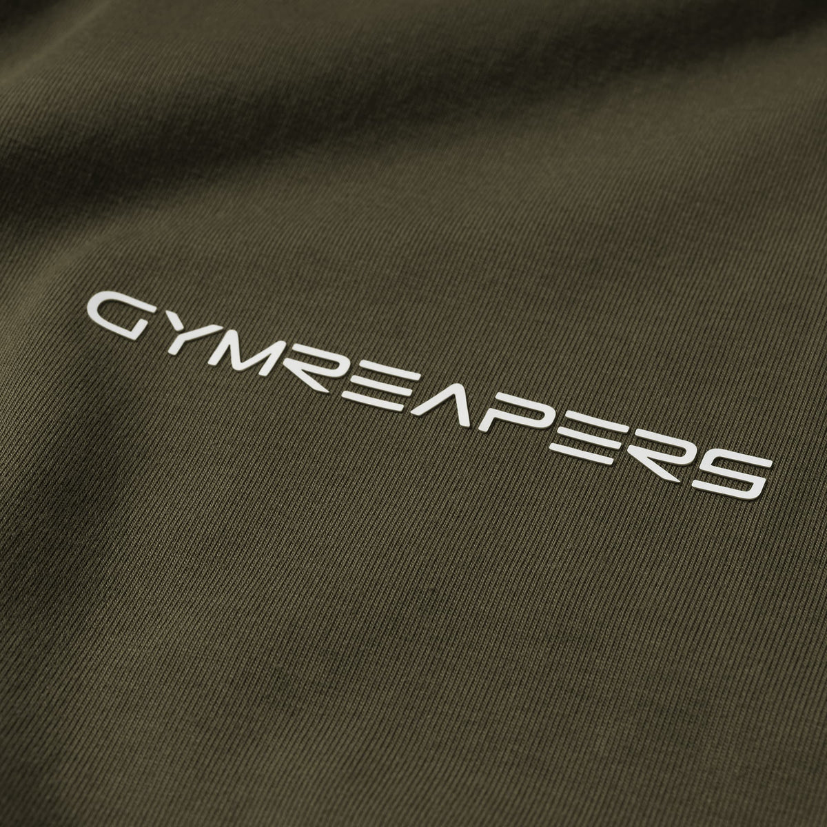 Axis Muscle Tank - OD Green Gymreapers logo detail
