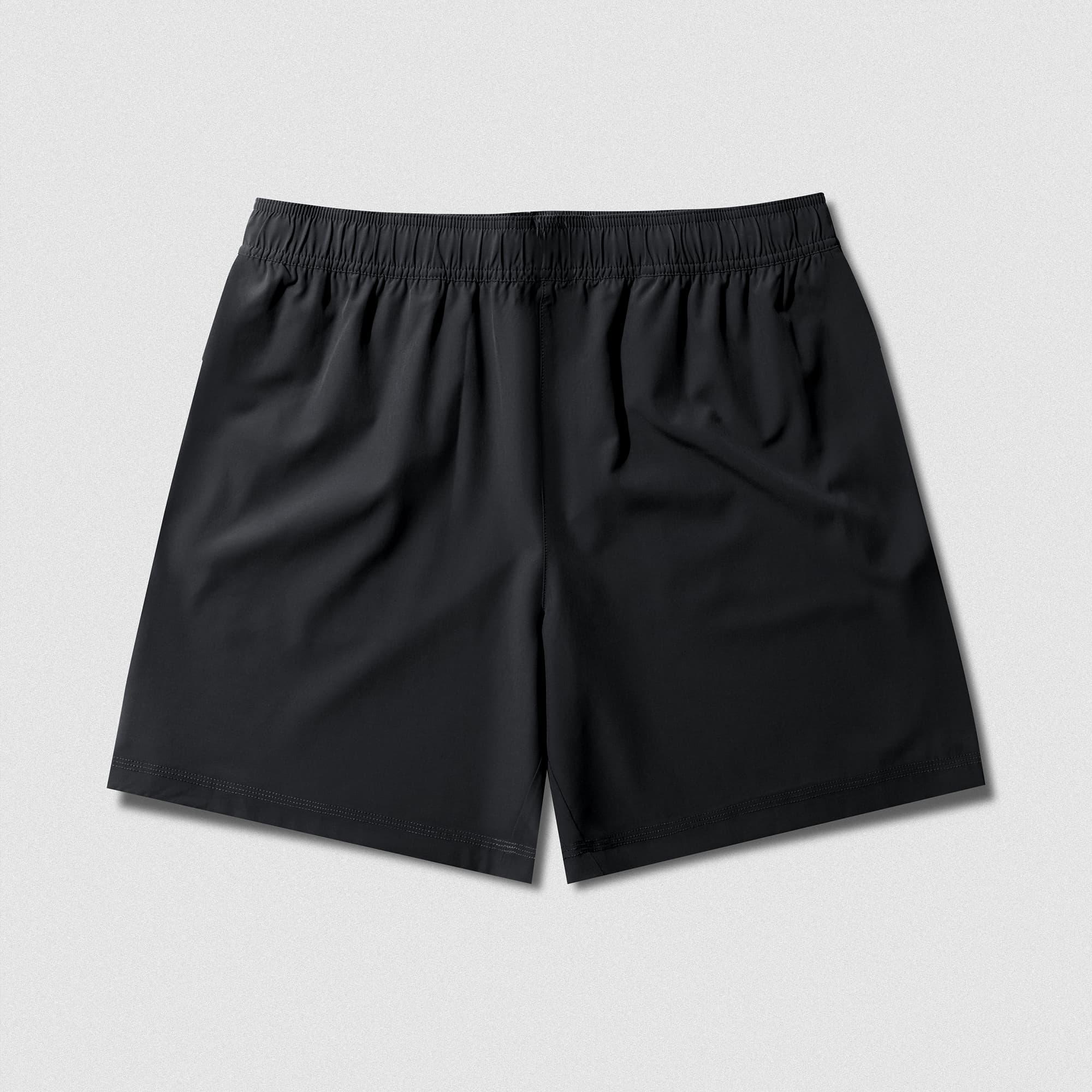 Back view of Men's Conquer 7 Inch Shorts - Black