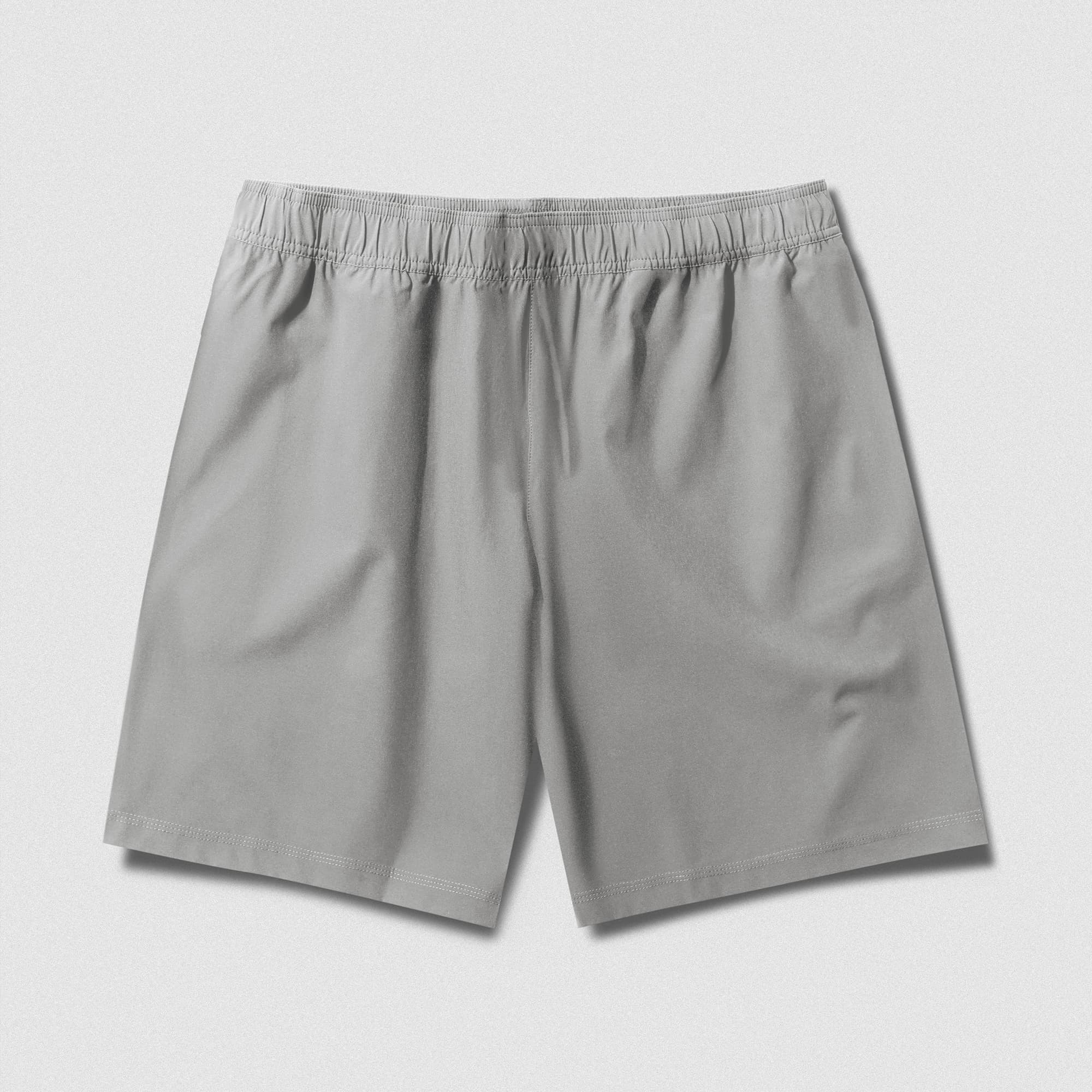 Back view of Men's Conquer 9 Inch Shorts - Gray