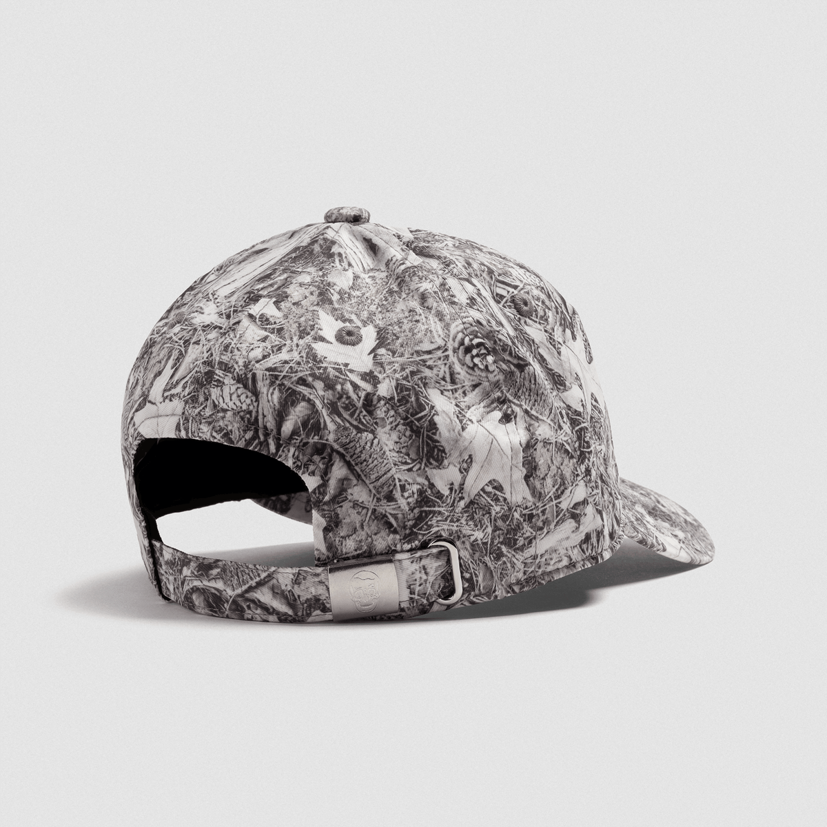 Washed 6-Panel Dad Hat in Camo – Side Profile Detail