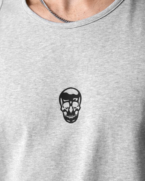 3D Raised Rubber Skull