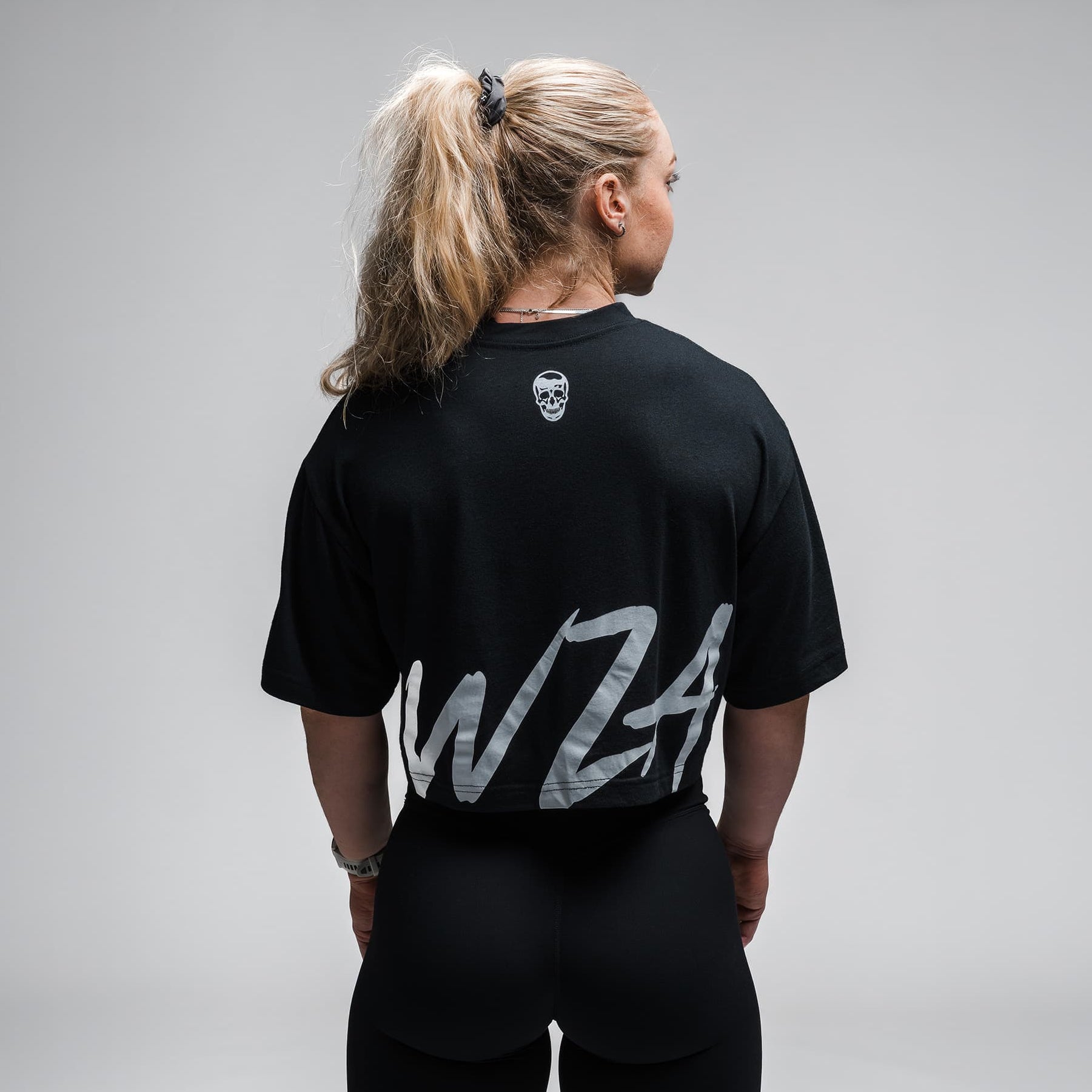 Heatstroke Cropped Tee - Black