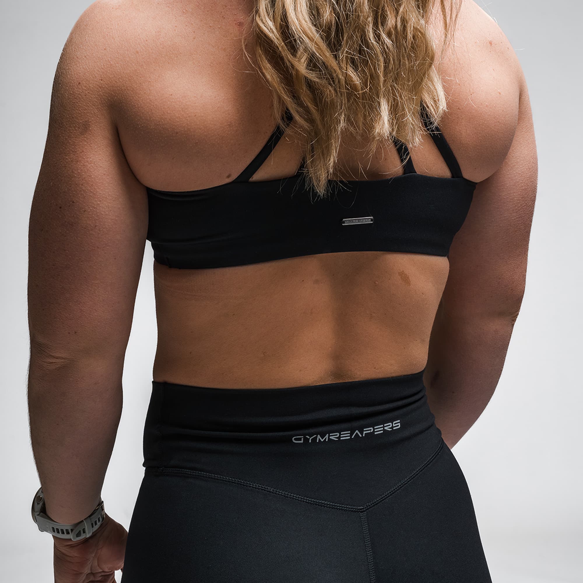 Axis High Neck Bra - Black