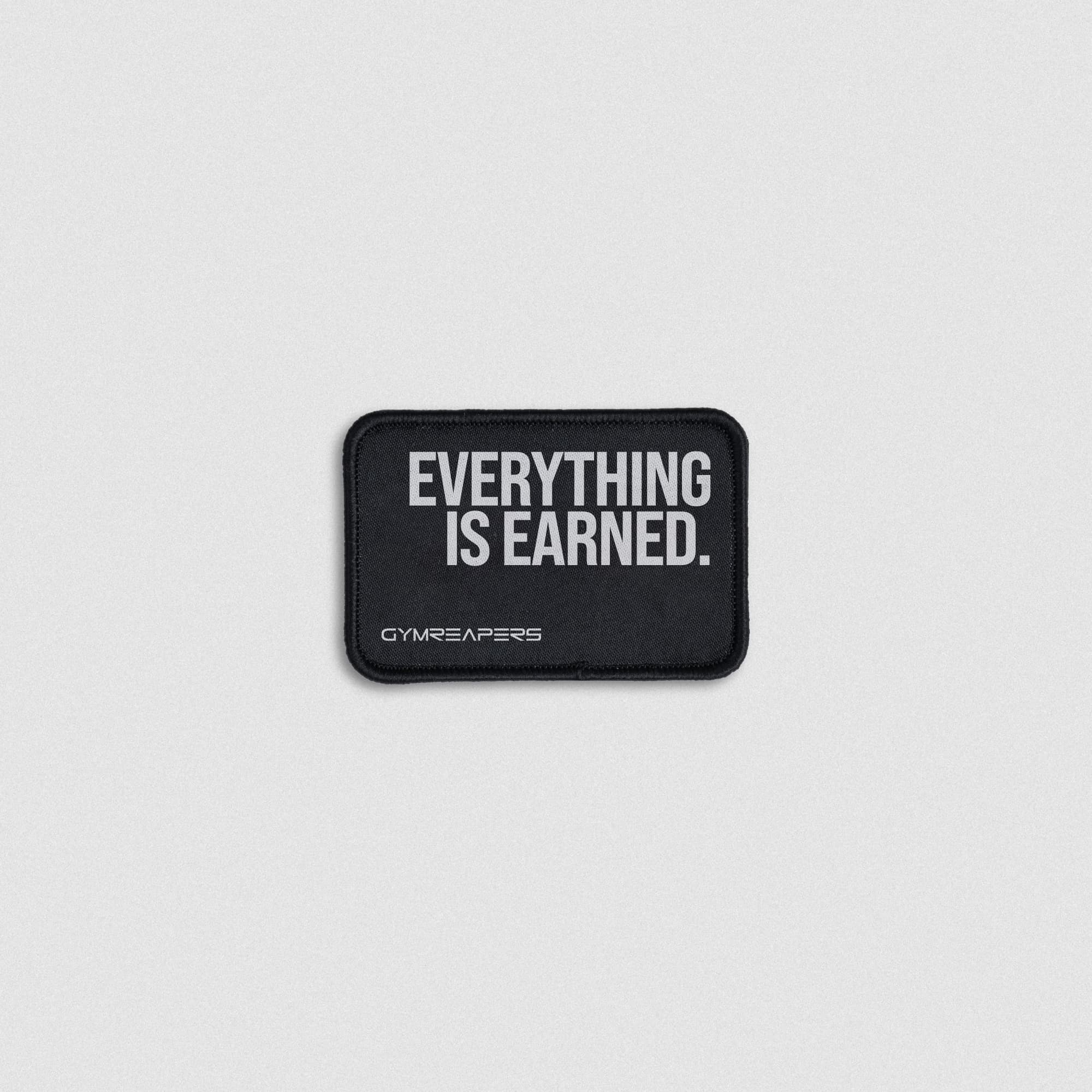 Everything is earned patch layflat shot