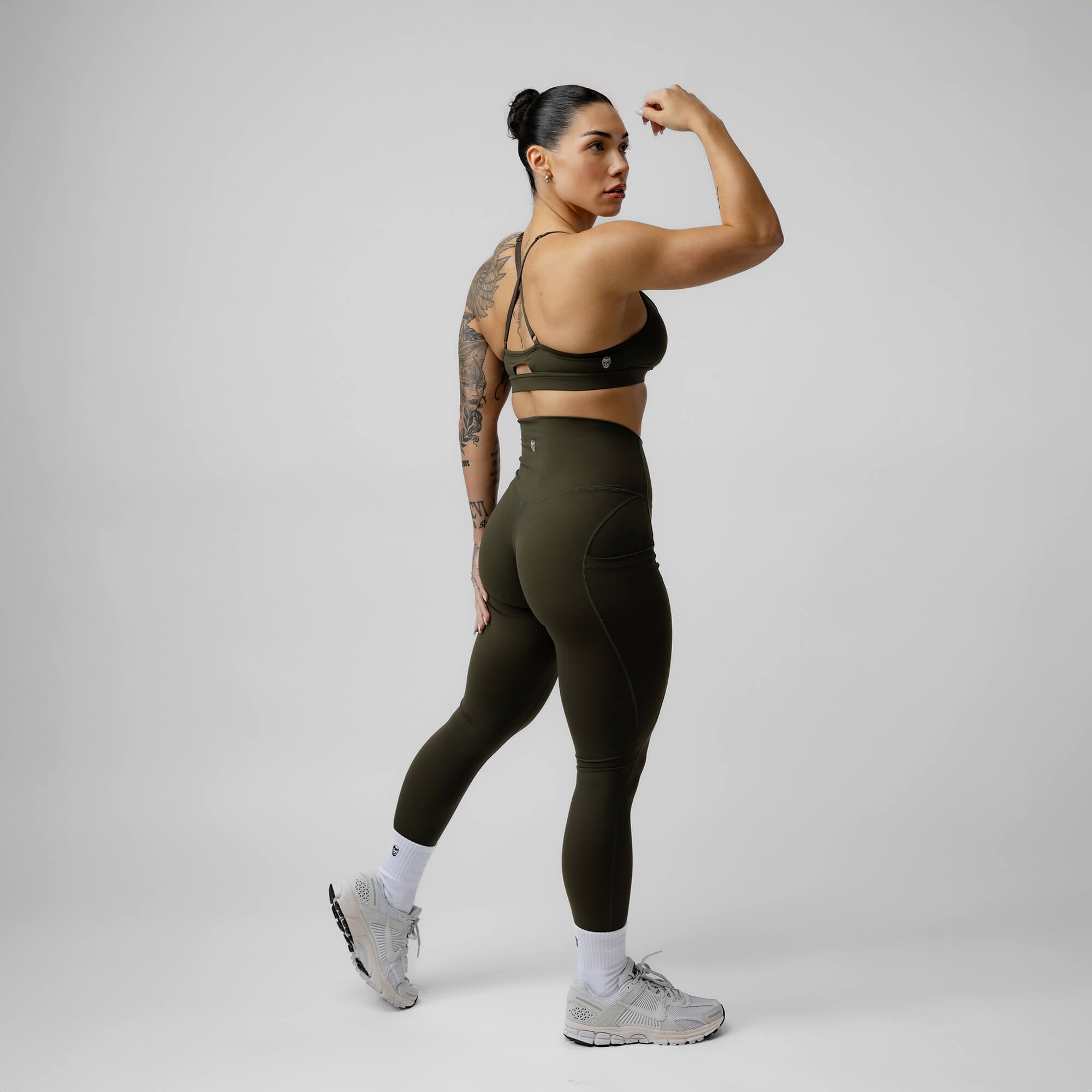 Forest green gym leggings sale