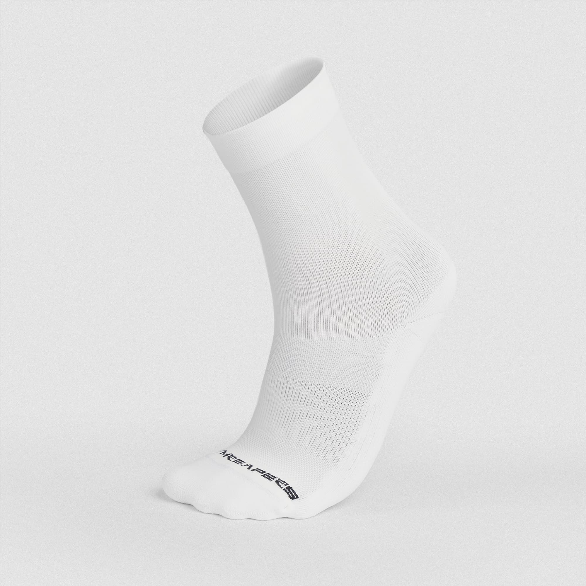 White Stryda™ Crew Run Socks main image