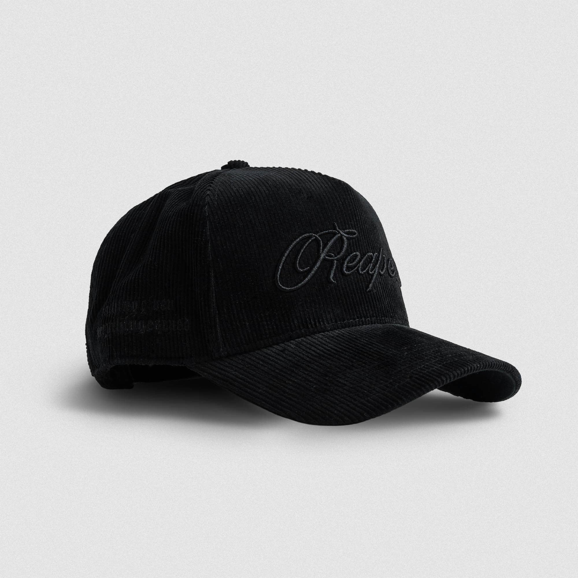 Corduroy Reapers 5-Panel Hat - Black/Black main image