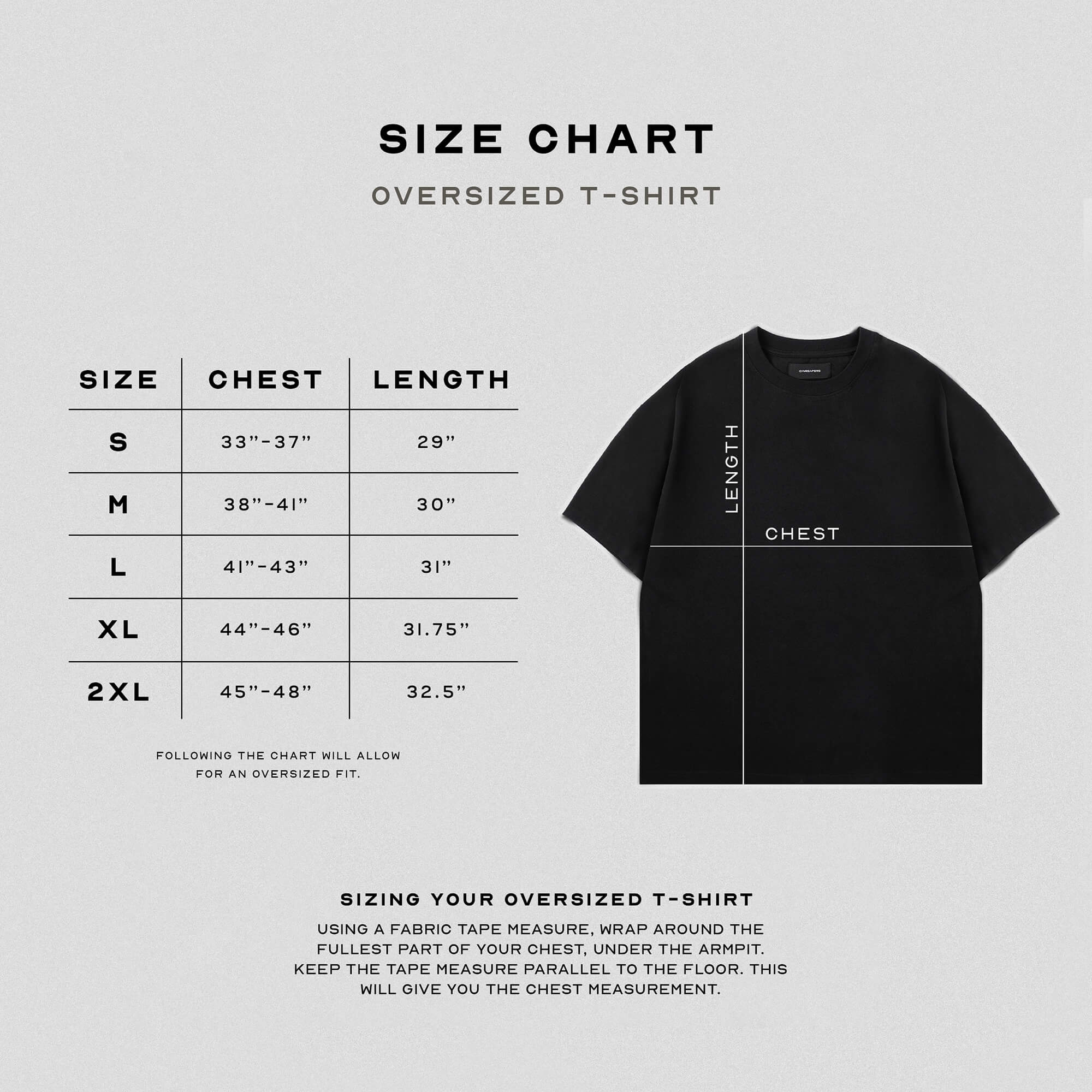 short sleeve eternal boom shirt size guide