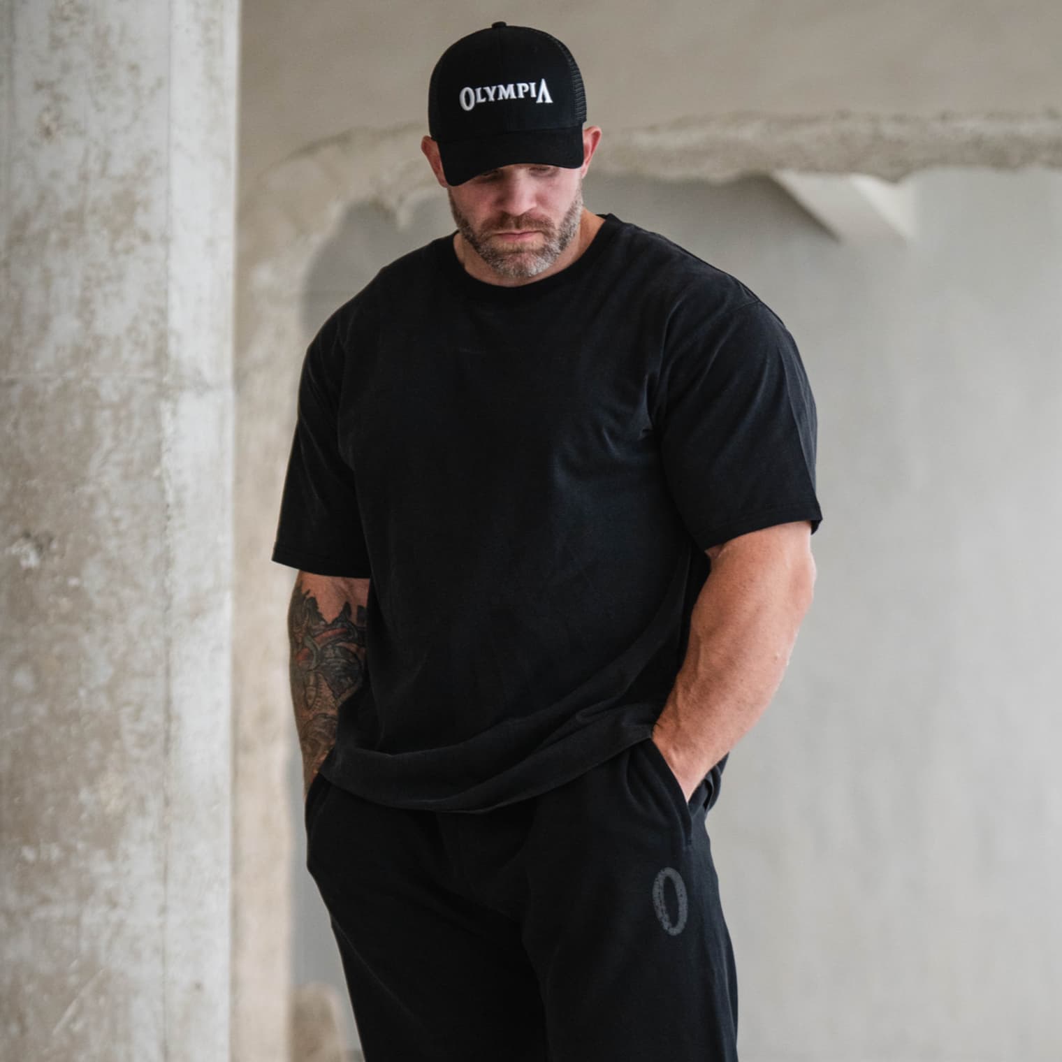 lifestyle shot of athlete wearing GRxO tee