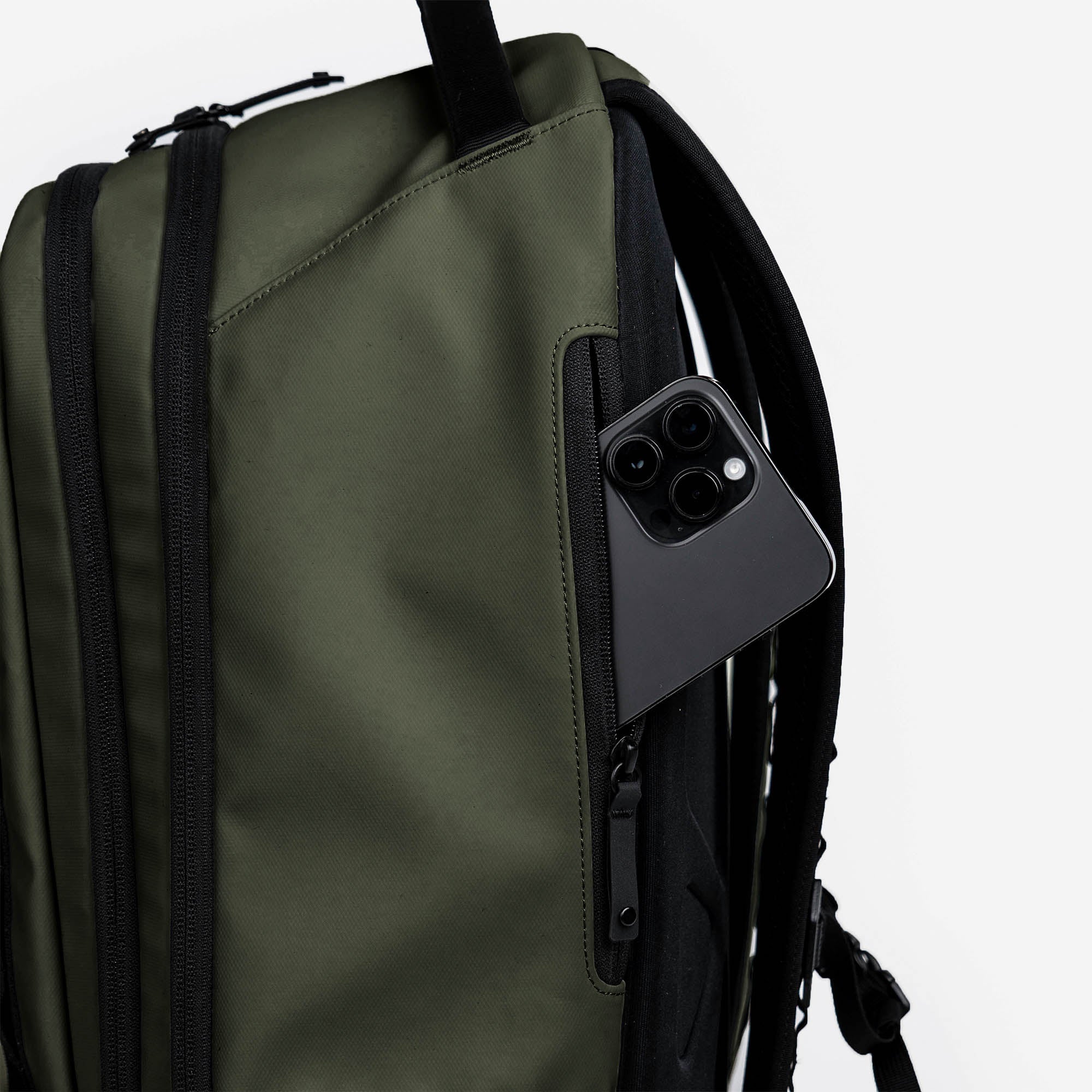 gravestone backpack od green side pocket