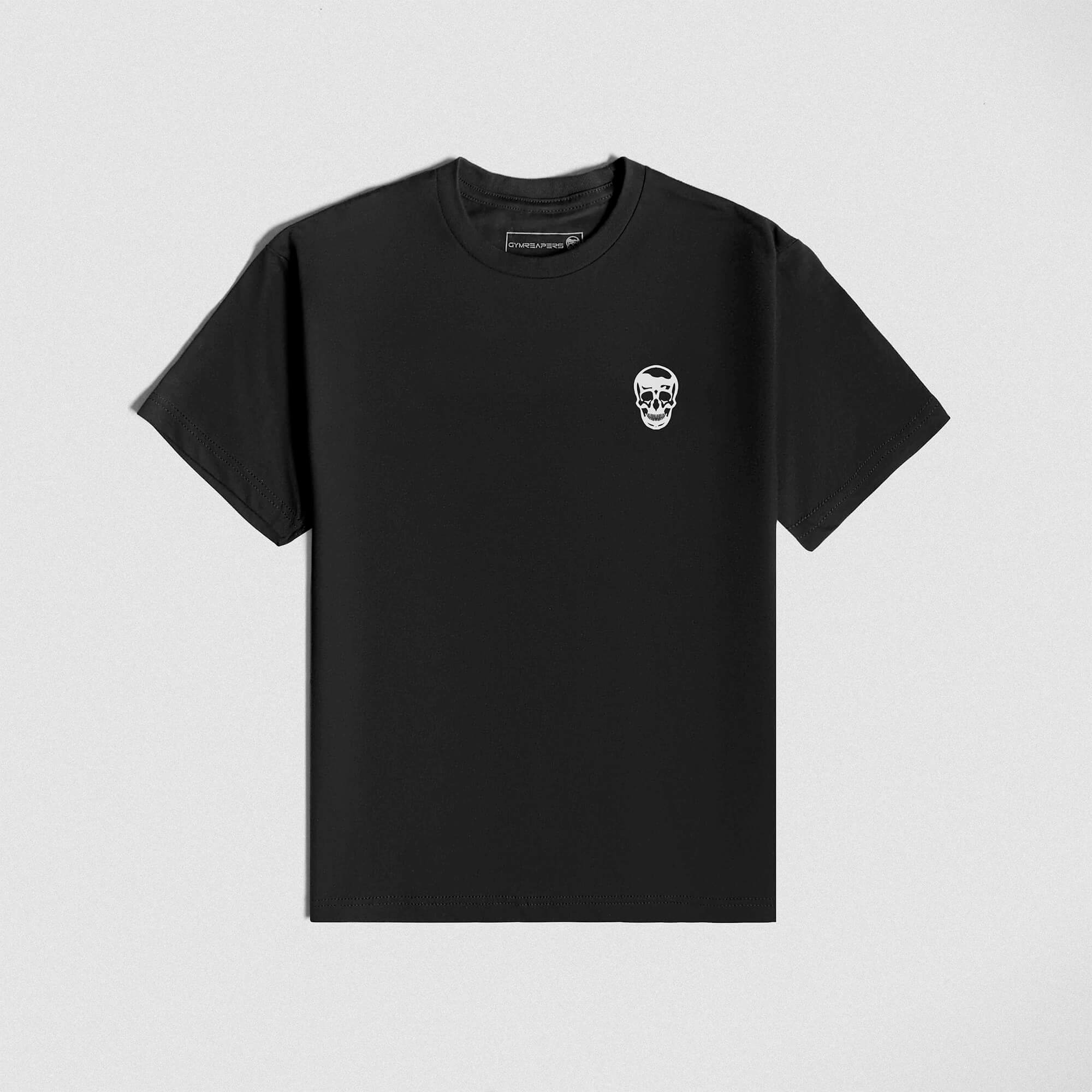 iron tee black white front