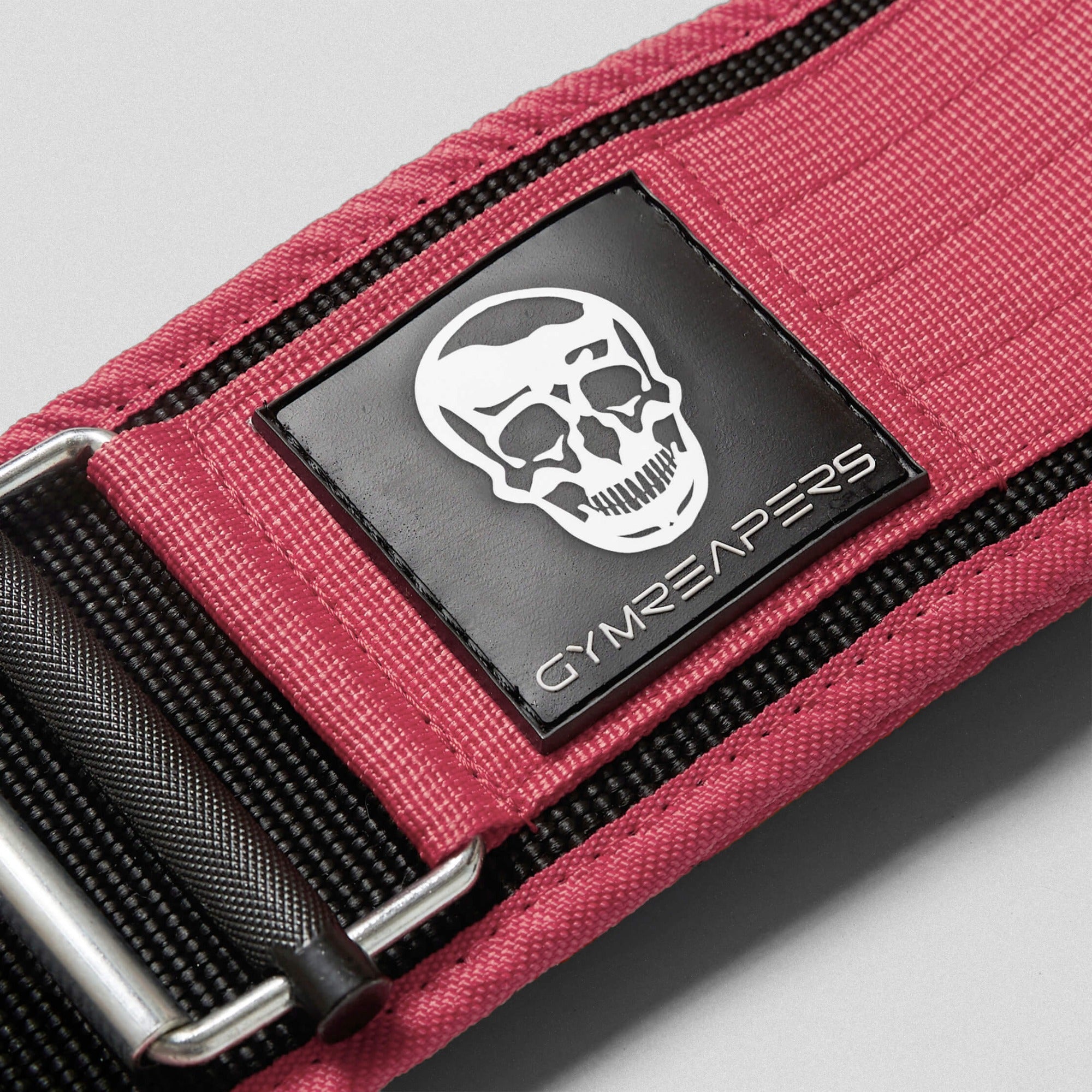 quick lock belt pink logo close up