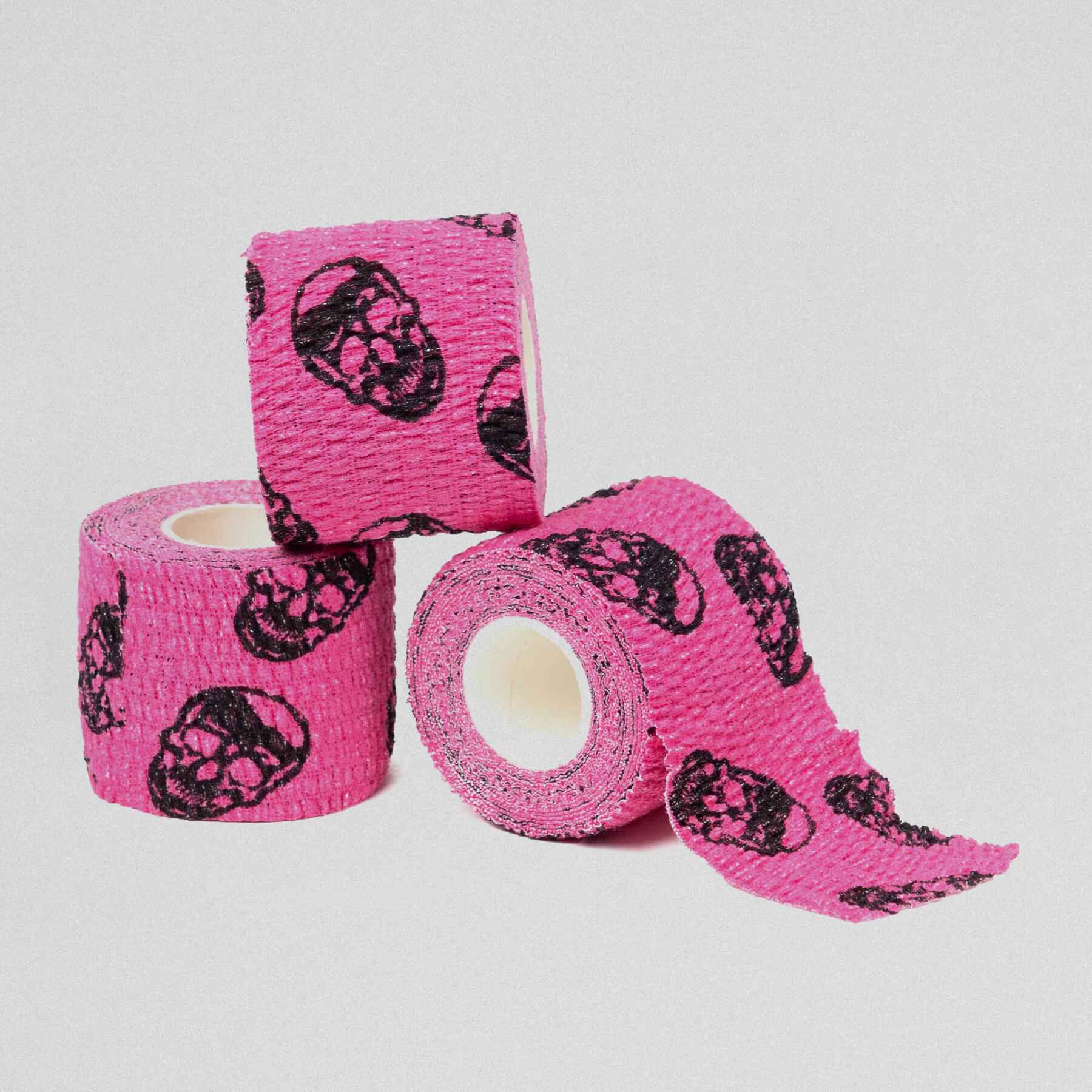 Gymreapers Skull Tape three rolls stacked.