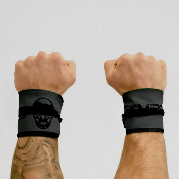 strength wrap gray pair on each hand