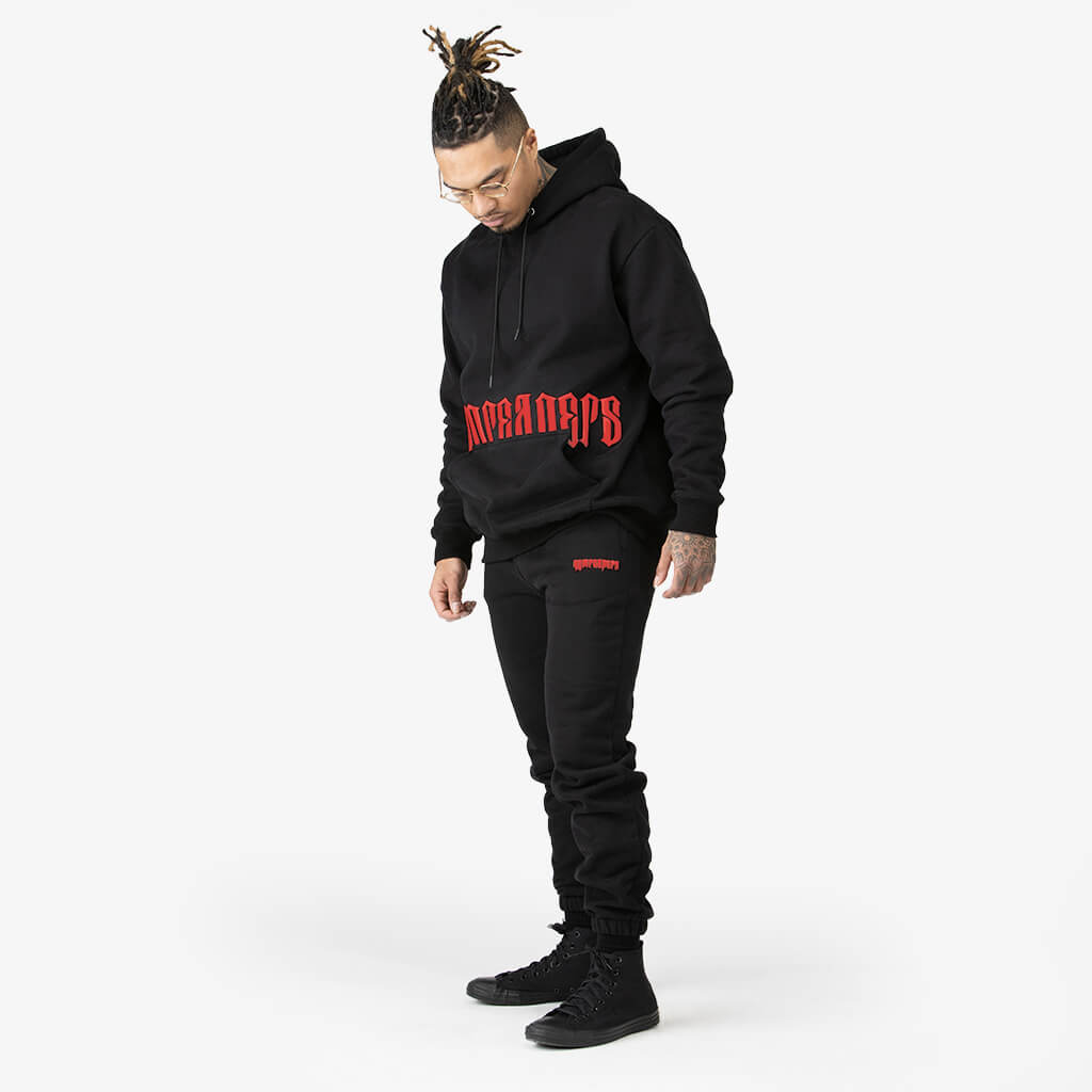 phantom joggers black/red